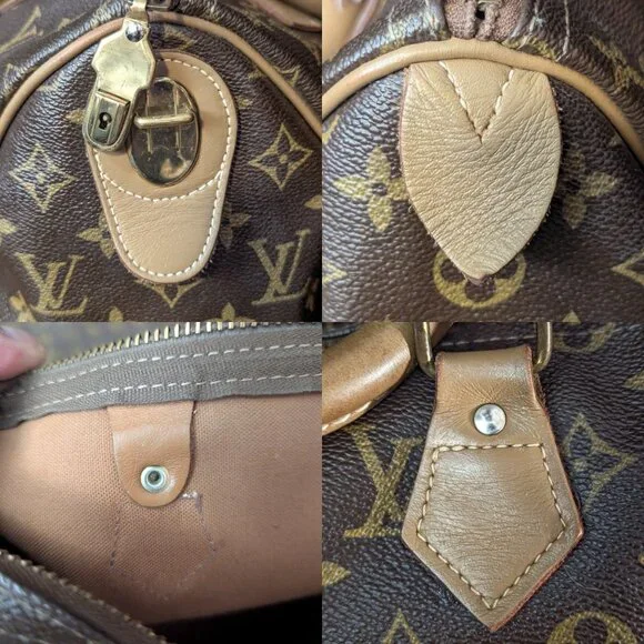 1970s LOUIS VUITTON Speedy 30 The French Company - Vintage LV Bag - Picture 14 of 16